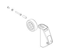 Thule Right Wheel Holder 52849 Easyfold Xt 933/939 Spare Part One Size Black