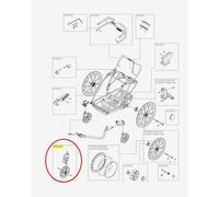 Thule Roating Wheel Multi Sport Carts V19 Spare Part Grey