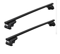 Thule SquareBar Evo Black Roof Bars fits Hyundai i10 2020 Clamp