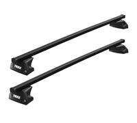 Thule SquareBar Roof Rack Bars in Black, BMW X3 2025+ onwards Flush Rails