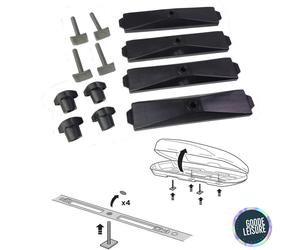 Thule T Track Adapter Kit Fittings for Force & Motion Roof Top Box - 697604