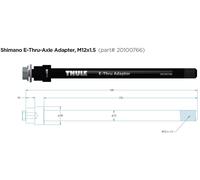 Thule Shimano X-12 Axle Adapter Spare Part 12 mm Black