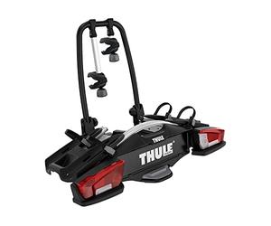 Thule Velocompact 13-pin Platform Towbar Bike Rack | 2 bikes, Black/aluminum, Designated for e-bikes up to 30 kg, Load capacity: 46 kg,Max bike weight: 25 kg