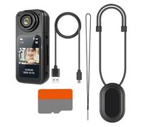 Thumb Action Camera - Compact Magnetic Video Recorder, Mini Sports Cam | 180 Degree Angle Lens Camcorder With Wearable Clip, Handsfree Pocket For Cycling, Pet Walking, Baby Watching, Family Travel