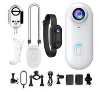 Thumb Action Camera, Portable Action Camera, Waterproof Compact Vlogging Device Tiny Size Mount Anywhere, Small Body Cameras With Spring Clip For Motorcycle Bike Cycling Gym Hiking Travel Activity