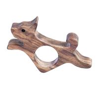 Thumb Book Holder Cute Dog Bookmark Portable Ring Shape Bookmark Bookmark Handmade Walnut Wood Reading Stop | Easy Read Ideal for Kids, Teens