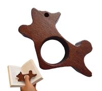 Thumb Book Page Holder Bookmark Made of Wood in the Shape of a Dog | Book holder for keeping pages open. For readers, students and as a gift