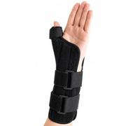 Thumb Brace with Removable Metal Splint and Wrist Support for Sprained Thumb, Arthritis and Tendonitis, Adjustable Thumb Stabilizer for Left or Right Hand Men Women(Left,S)