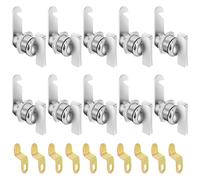 Thumb Cam Locks, RV Locks for Storage Door, Compartment Door, Thumb Operated Locks Keyless Non-Locking Locks Fits on Camper, Vehicles, Files Drawers (7/8 Inch 10Pcs)