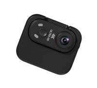 Thumb Camera 4K UHD with Advanced Stabilization for Travel, Black | Portable Thumb Sized Action Camera with Integrated Stabilizer for Footage and Shockproof Design
