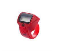 Thumb Click Counter Digital Tally - Handheld Finger Clicker with LED, Manual Row Stitch Counter for Knitting, Crochet, Classroom & Fitness Use (Red)