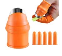 Thumb Cutter for Gardening, Cut-resistant, Non-Slip Silicone, Finger Guard and Harvesting Tool, Use for Camping, Kitchen, Garden, Peppers, and Garlic