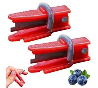 Thumb Cutter Knife, 2PCS Garden Finger Cutter with Sharp Blade, Gardening Thumb Knife with Adjustable Spring, Non Slip for Gardeners, Vegetable Trimming, Picking FruitsGarden Finger