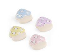 Thumb Grip Caps Compatible with Nintendo Switch, Cottagecore Mushroom Jostick Caps for Switch Lite/OLED, Silicone Joycon Grips Cover-4PCS Pastel Pink Purple Cozy Gaming Accessories