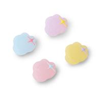 Thumb Grip Caps Compatible with Nintendo Switch, Kawaii Cloud Jostick Caps for Switch Lite/OLED, Soft Silicone Joystick Button Cover Switch Accessories-4PCS Pastel Pink Purple Blue Yellow