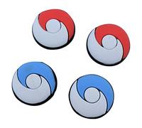 Thumb grip stick caps for Nintendo Switch Lite & Switch Joy-Con silicone Pokemon Taiji style - 4 pack Blue & Red | ZedLabz