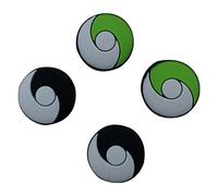 Thumb grip stick caps for Nintendo Switch Lite & Switch Joy-Con silicone Pokemon Taiji style - 4 pack Green & Black | ZedLabz