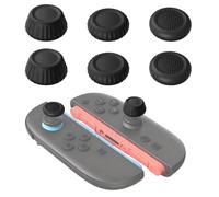 Thumb Grips For Switch 2 Compatible For Joycon Grip Joystick Covers Comfortable Durable Ergonomic Design, Silicone Gaming Grip, Black 6pcs