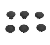 Thumb Grips Joystick Cap Analog Stick Cover for PS 5 Dual Sense Edge PS 5 ProElite Controller, 6 in 1 Thumbstick Grips Standard, Low Convex, High Convex Caps Accessories (Black)