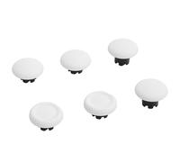 Thumb Grips Joystick Cap Analog Stick Cover for PS 5 Dual Sense Edge PS 5 ProElite Controller, 6 in 1 Thumbstick Grips Standard, Low Convex, High Convex Caps Accessories (White)
