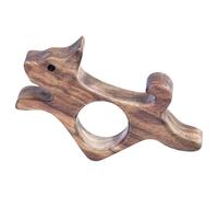 Thumb Page Holder - Walnut Wood Book Holder Book Page Holder Thumb Reader Dog Design Portable Thumb Ring Holder Wooden Opener Bookmark Reading Accessories for Bed, Kitchen, Travel, School