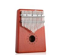 Thumb Piano 17 Key Wood Hand Rest Portable Mahogany African Finger Piano Music Instrument With Instruction Tuning Hammer for Gig Party Kid Beginners Gift A