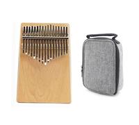 Thumb Piano 17 Keys Acoustic Solid Body Single Board Kalimba With Box&Sheet Music