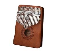 Thumb Piano 17 Keys,Instrument Advanced Solid Mahogany Finger Thumb Piano Kalimba 17 Key Finger Piano for Kids Adults Beginners and Music Lovers A