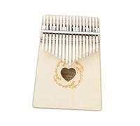 Thumb Piano 17 Keys Kalimba Professional Thumb Piano Spruce Wood Finger Piano Portable Keyboard Instrument(Beige,K)