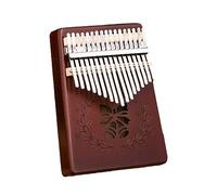 Thumb Piano 17 Keys,Kalimba With Tune Hammer,Portable Mahogany African Finger Piano Pocket Music Instrument With Instruction Carrying Bag for Gig Party Kid Beginners D