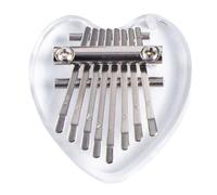 Thumb Piano 8-key Solid Wood/acrylic Kalimba Mini Thumb Piano With Various Shapes Available(Style 9)