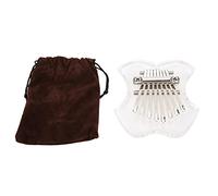 Thumb Piano 8 Keys | Crystal Clear Mini Mbira for Beginners/Youngsters/Travel | Portable Finger Piano with Storage Bag & Keychain Hook