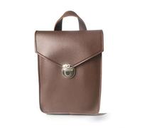 Thumb Piano Cover Case Bag Pouch with Flap and Microfiber Leather Storage Carrier with Top Handle and Strap Suitable for, Square Bag, Array, Wilderness Brown PU Leather