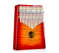 Thumb Piano Kalimba Thumb Piano 17-tone Tiger Maple Finger Piano Portable Musical Instrument For Beginners(Red)