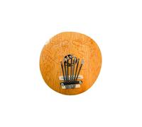 Thumb Piano/Karimba/Kalimba/Mbira Percussion Musical Instrument made from Hand Crafted Coconut with a Carved Design