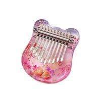 Thumb Piano Mini Kalimba 10 Keys Acrylic Thumb Piano Finger Piano Keyboard Instrument With Learning Book(Style 2)