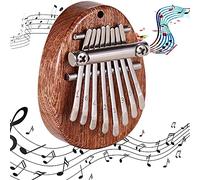 Thumb Piano, Portable Kalimba, Mini Kalimba Thumb Piano, Wood Finger Piano, Mahogany 8 Key Mini Portable Finger Percussion for Kid Gift, Music Beginner