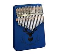 Thumb Piano Thumb Piano Kalimba Beginner Finger Piano Portable 17-tone Peach Blossom Core Finger Piano Instrument(Blue)