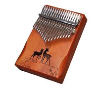 Thumb Piano Tuned 17 Keys Music Lovers Portable Five Finger Piano Beginner's Malimba Birthday Festival Gift