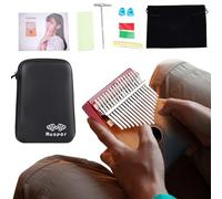 Thumb Piano with 17 Keys, Thumb Piano for Adults, Instrument Hand Piano - Portable with Tuning Hammer, 17 Keys Thumb Piano for Music Lovers