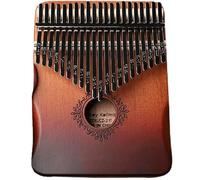 Thumb PianoKalimba 21 Key Wooden Kalimba Thumb Piano Tuned Handheld Finger Piano with Carving Portable for Kids, Adults, Beginners, Flower Kalimba Finger