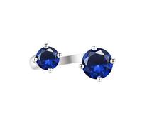 Thumb Rings For Women, Hearts And Arrows Supreme Ring For Women Engagement Wedding Ring For Her Sapphire Emerald Amethyst Ruby Simulated Diamond Band Cocktail Jewellery Gift With Box Blue Sapphire