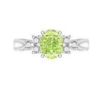 Thumb Rings For Women, Ice Flower Cut Oval Ring For Women Date Engagement Wedding Gemstone Ring For Her Sapphire Emerald Amethyst Ruby Simulated Diamond Band Cocktail Jewellery Gift With Box