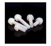 Thumb Screw 10-50pcs M3 M4 M5 M6 M8 PA66 Knurled Thumb Screw Hand Twist Screw Computer Hand Tighten Screws White Nylon Plastic Knurled Head Threaded (Size : M6x20 (20pcs))