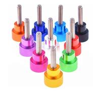 Thumb Screw Aluminum Knurled Head Stainless Steel Thread Hand Tighten, Length 6-100mm