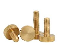 Thumb Screw, M2.5 M3 M4 M5 M6 M8 Knurled Brass Flat Head Hand Thumb Screws(M8X40 2PCS)
