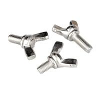 Thumb Screw, M3 M4 M5 M6 304 Stainless Steel Hand Screws Butterfly Bolt Wing Thumb Screw Claw(M6x20mm (5pcs))