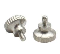 Thumb Screws 304 Stainless Steel High Step Thumb Bolt M2 .5 M3 M4 M5~M12 Hand Grip Knob Bolts Knurled Screws(35mm,M4 X2PCS)