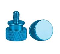 Thumb Screws 5Pcs Colorful Thumbscrews M4 M5 M6 Thread Knurled Thumb Screws PC Computer Case Aluminum Hand Grip Knob Bolts(Sky Blue,M4x12mm)