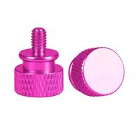 Thumb Screws 5Pcs Colorful Thumbscrews M4 M5 M6 Thread Knurled Thumb Screws PC Computer Case Aluminum Hand Grip Knob Bolts(Rose Red,M6x16mm)